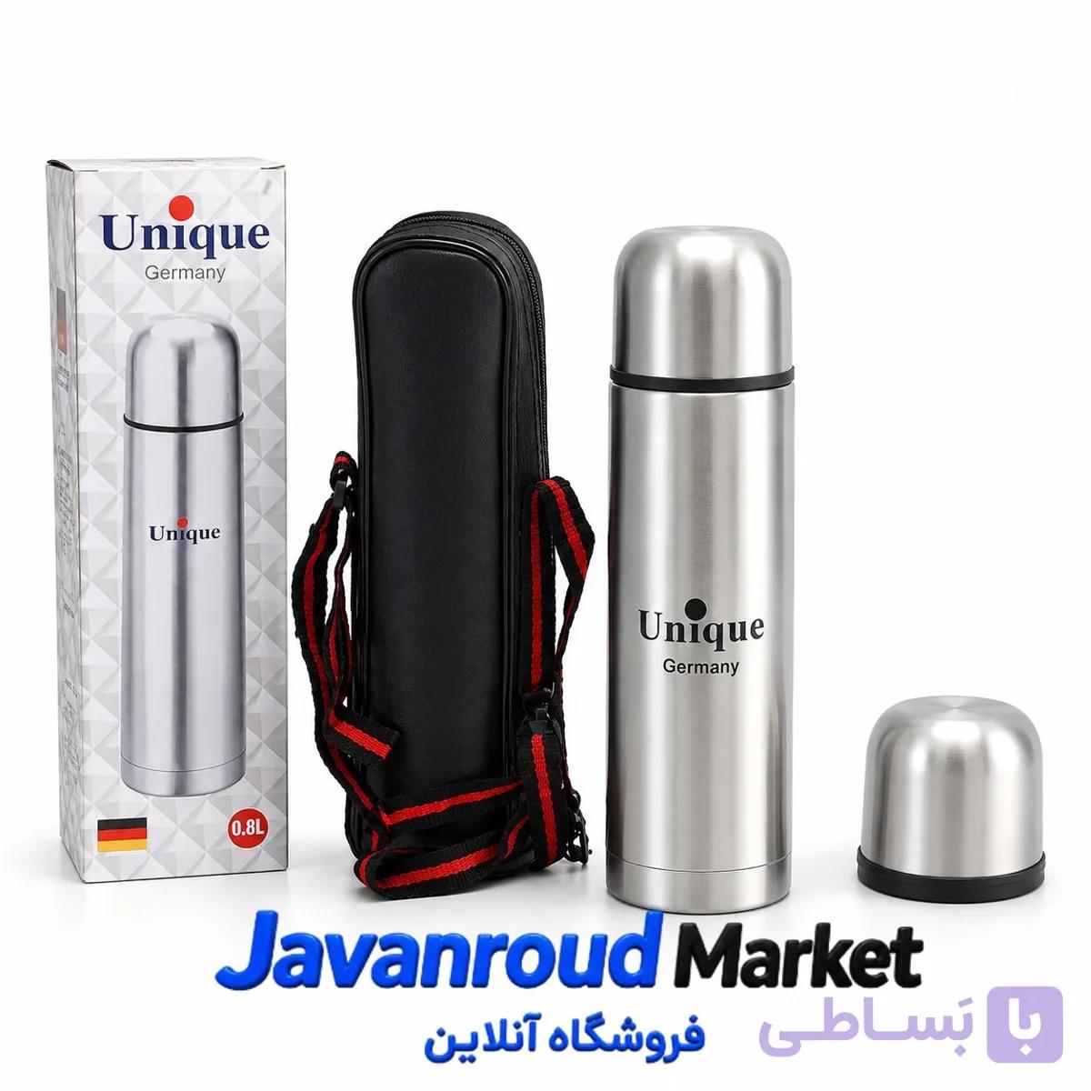 فلاسک 0.5 لیتری استیل یونیک (Unique) کاور دار — تصویر 1