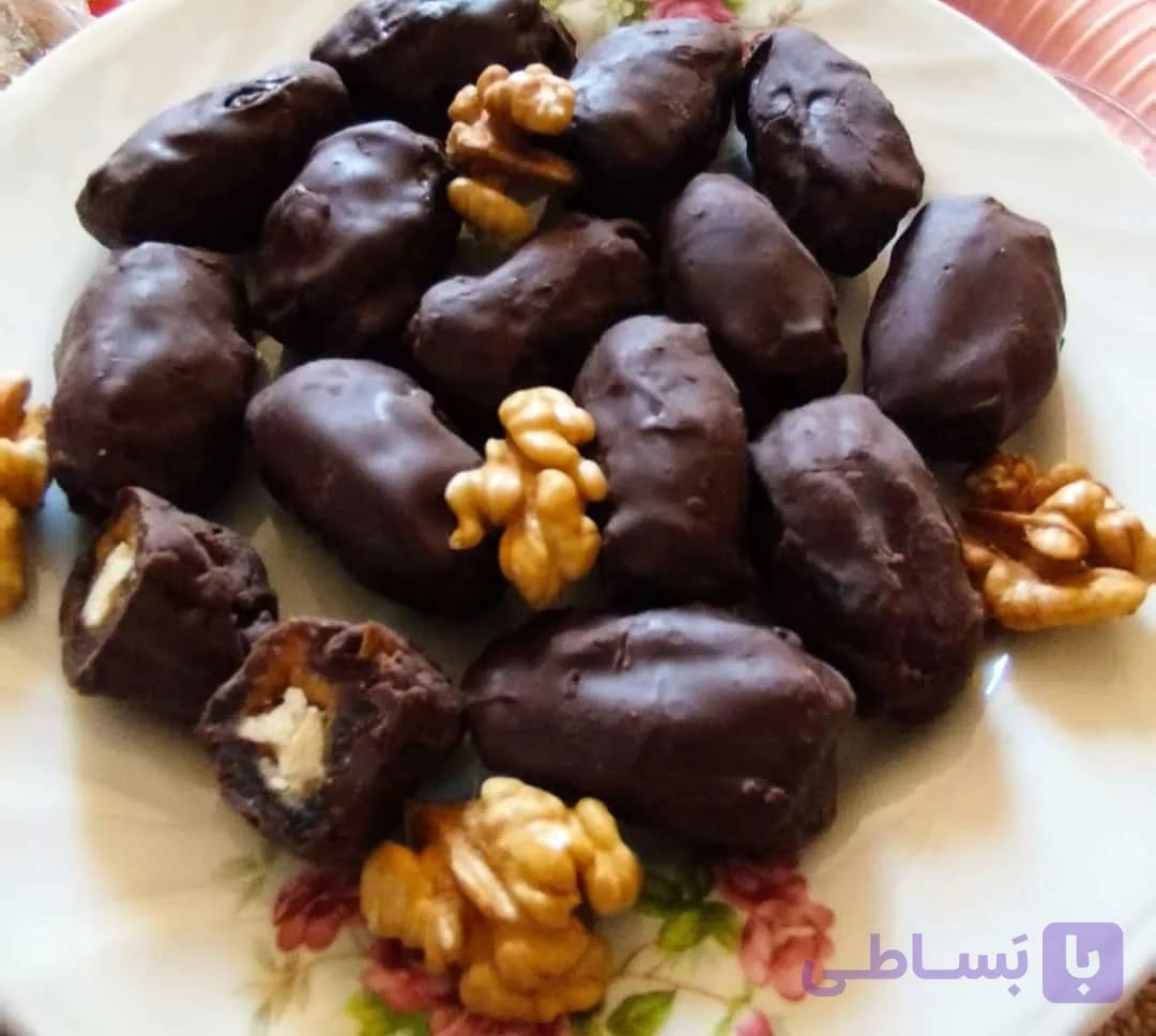 خرما شکلاتی پاکتی 500 گرمی