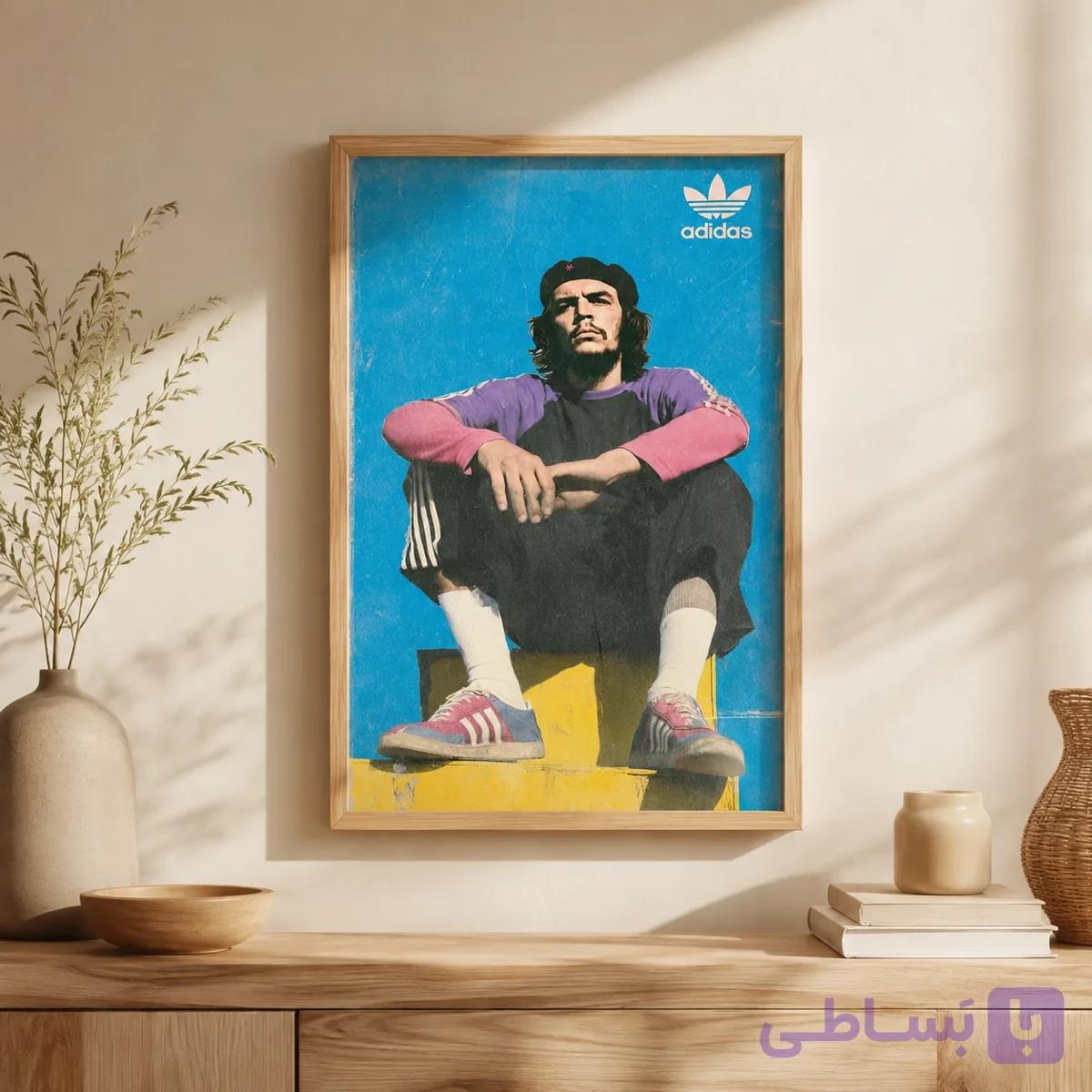 تابلو چگوارا – مرد انقلابی با طرح آدیداس — تصویر 1
