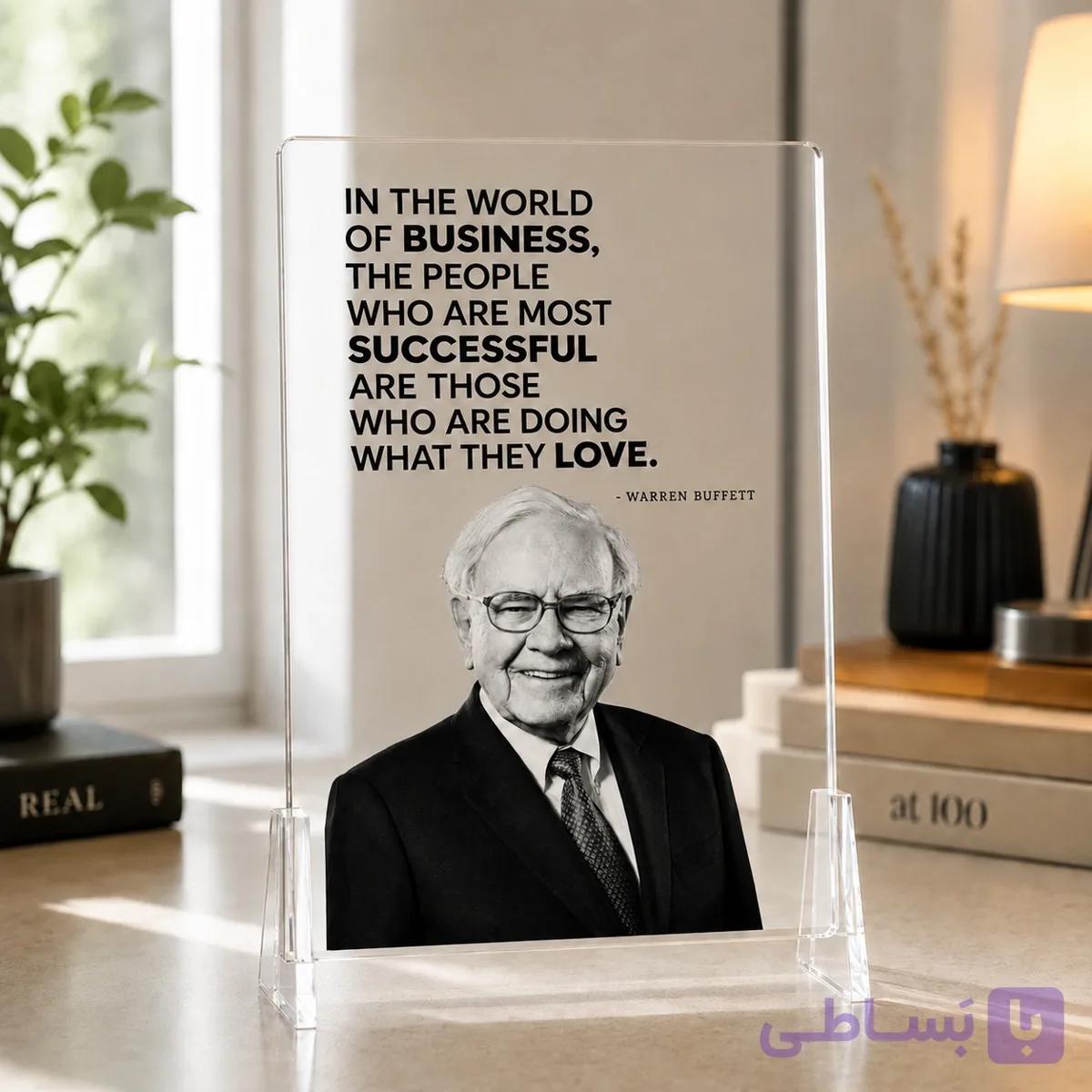 تابلو وارن بافت – In The World Of Business — تصویر 1