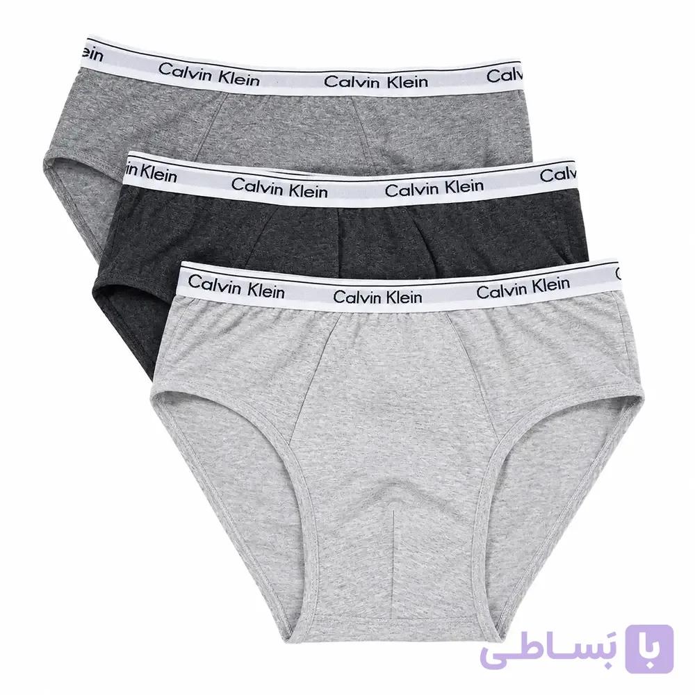 شورت اسلیپ کلوین کلاین نخ پنبه بسته 3 عددی — تصویر 1