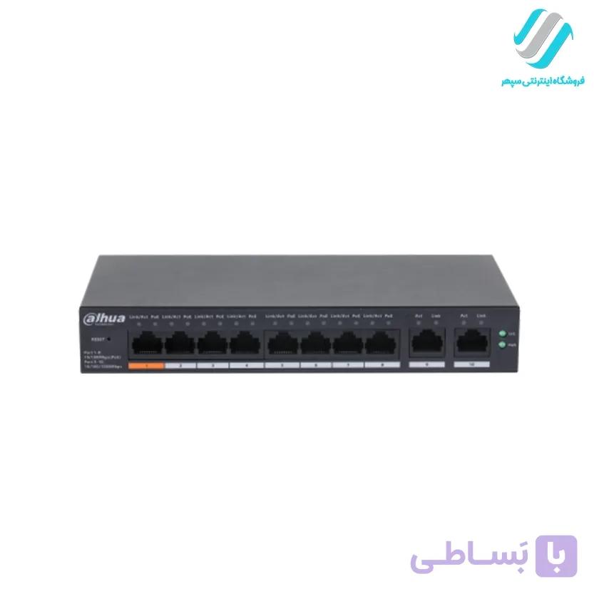 سوییچ شبکه داهوا CS4010-8ET-60 ظرفیت 10 پورت