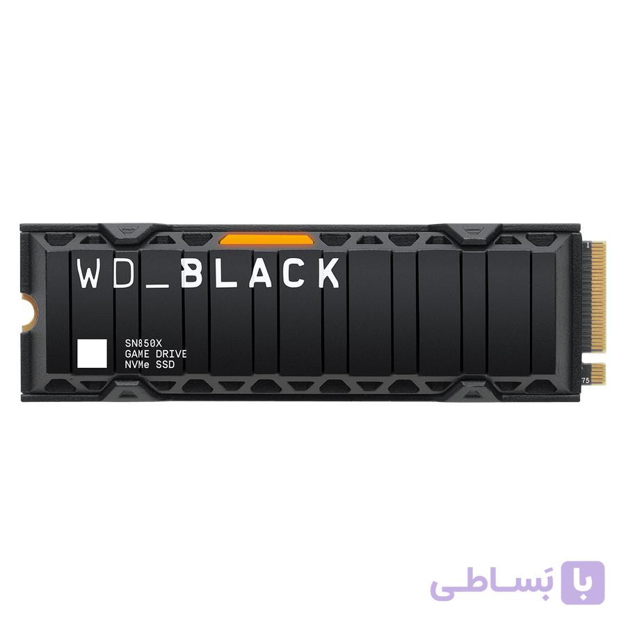 هارد اینترنال وسترن دیجیتال مدل BLACK SN850X HEATSINK با ظرفیت 1TB
