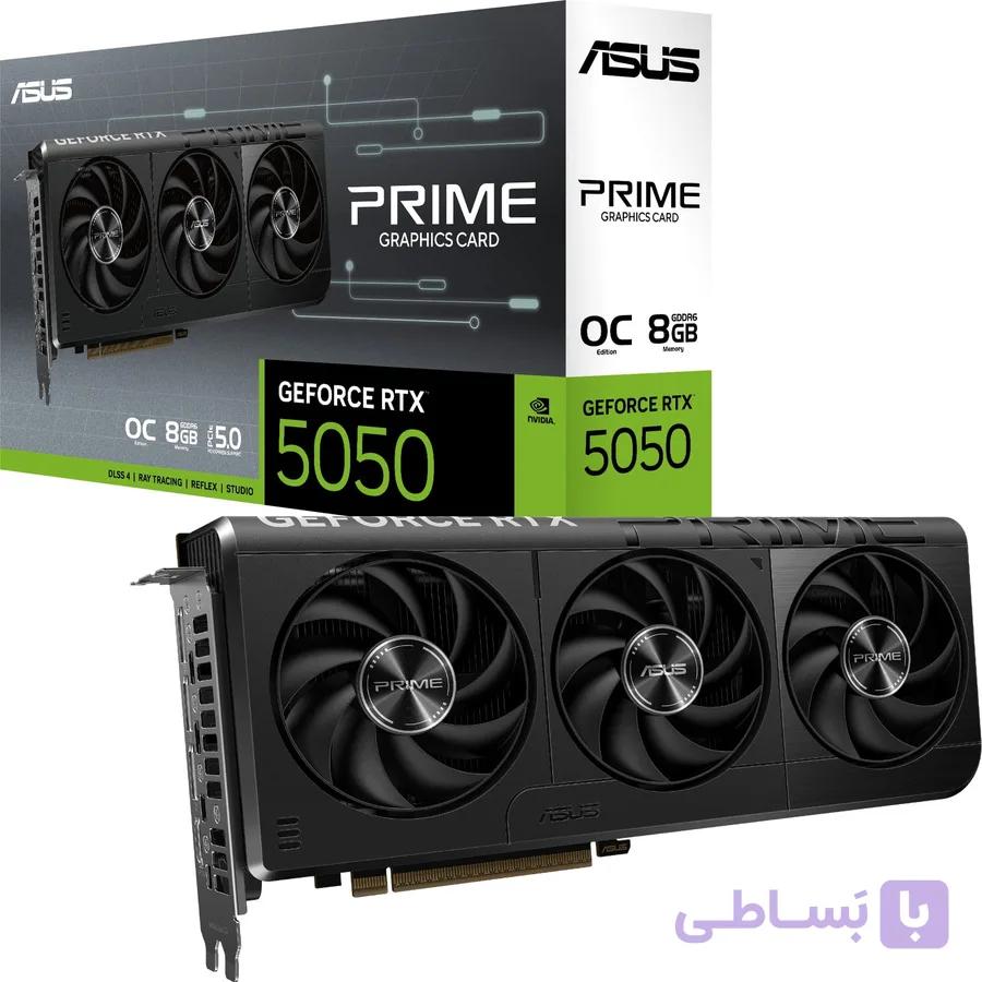 کارت گرافیک ایسوس Prime GeForce RTX 5050 8GB GDDR6 OC Edition
