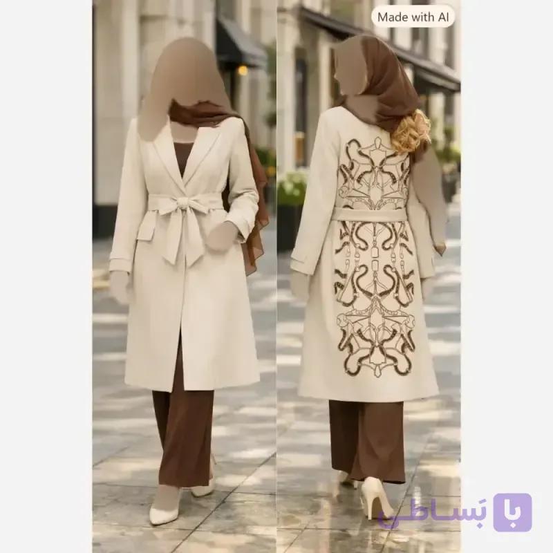 پالتو استردار گلدوزی شده با کیفیت عالی — تصویر 1