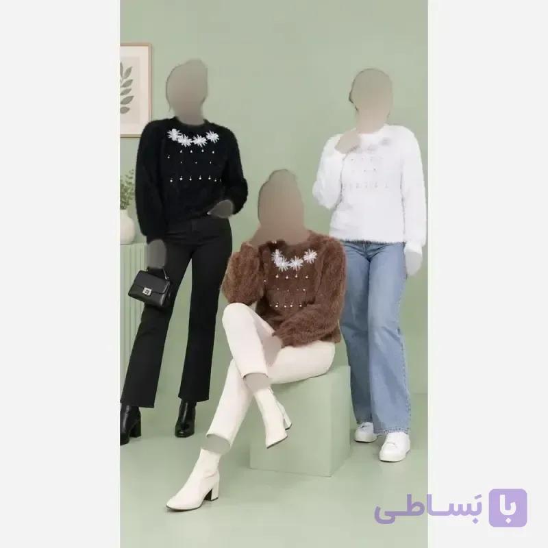 بافت وارداتی موهر زنانه پرز بلند فری سایز نرم و لطیف — تصویر 1