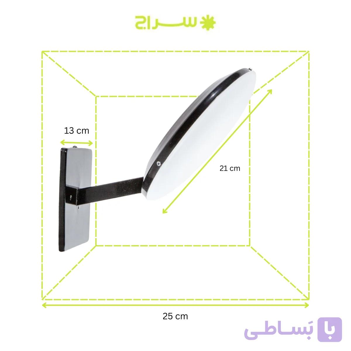 چراغ دیواری ال ای دی دار مدل W-1LC — تصویر 1