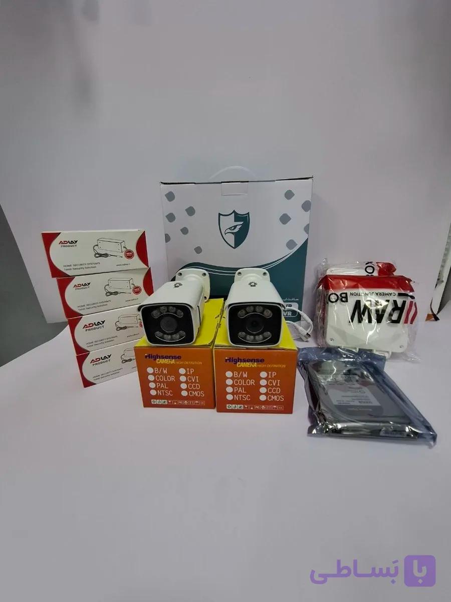 پک کامل ۲ دوربین مداربسته AHD؛ اقتصادی و کاربردی  + اشانتیون ویژه (ماکت دوربین)