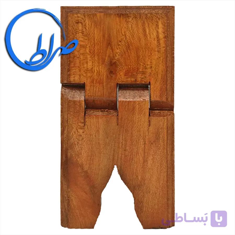 رحل چوبی قهوه‌ای کوچک مناسب قرآن — تصویر 1