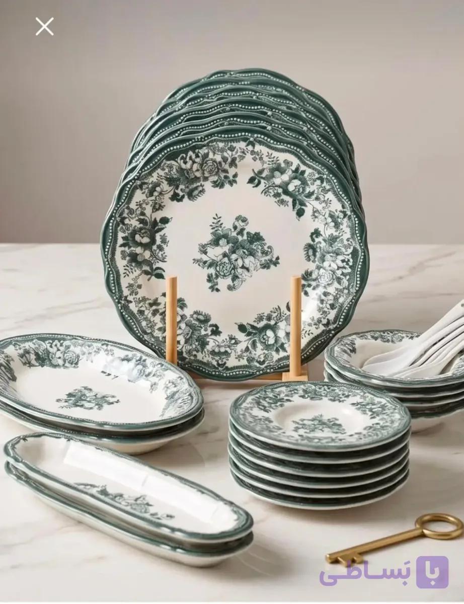 سرویس صبحانه‌خوری ۲۶ پارچه چینی مدل آلن