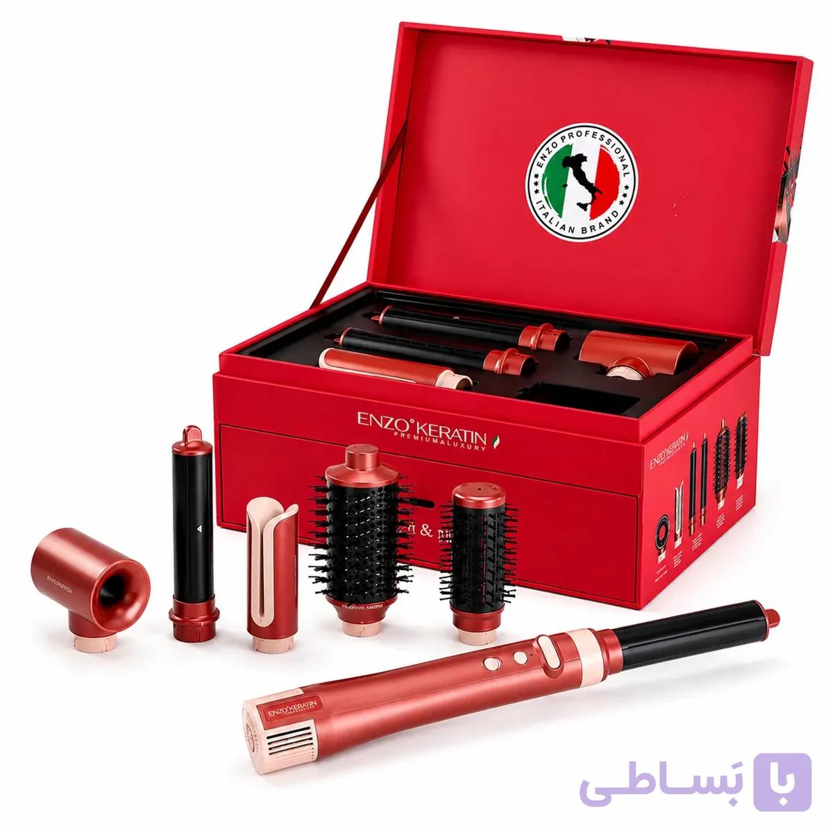 ست استایلر 6 کاره مو انزو کراتین مدل B2 — تصویر 1