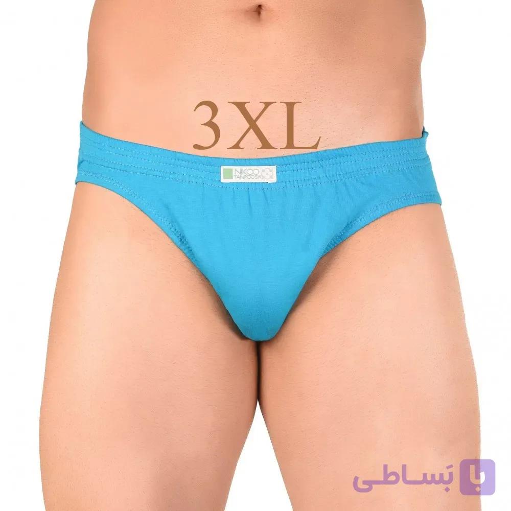 شورت اسلیپ مردانه رنگی | نیکوتن پوش (کد 3496) | نخی و ضد تعریق (سایز 3XL) — تصویر 1