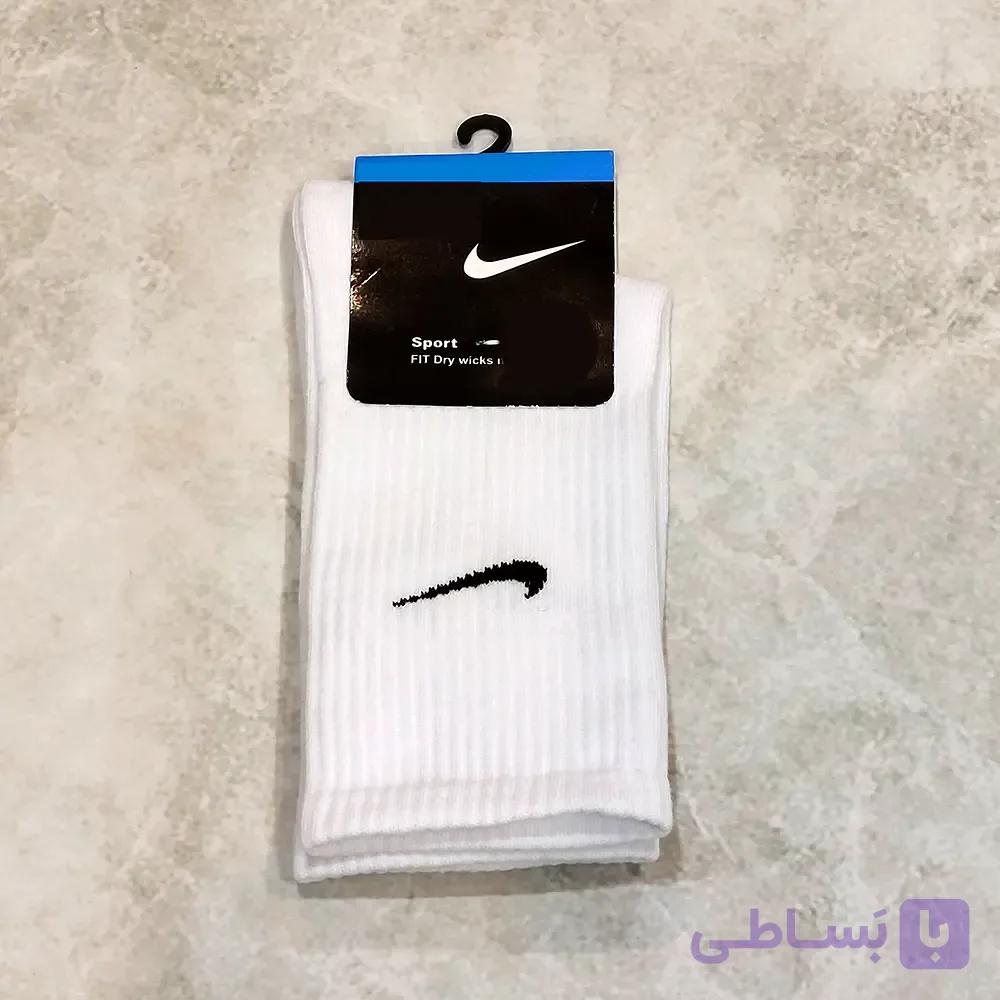 جوراب ساقدار نایک (Nike) اسپرت | نخ پنبه کش انگلیسی — تصویر 1