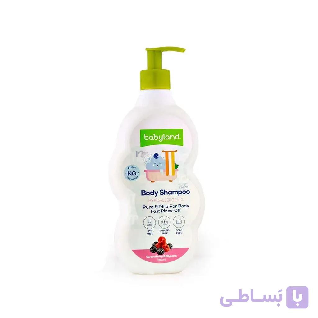 شامپو بدن حاوی گلیسیرین و گوار بی بی لند