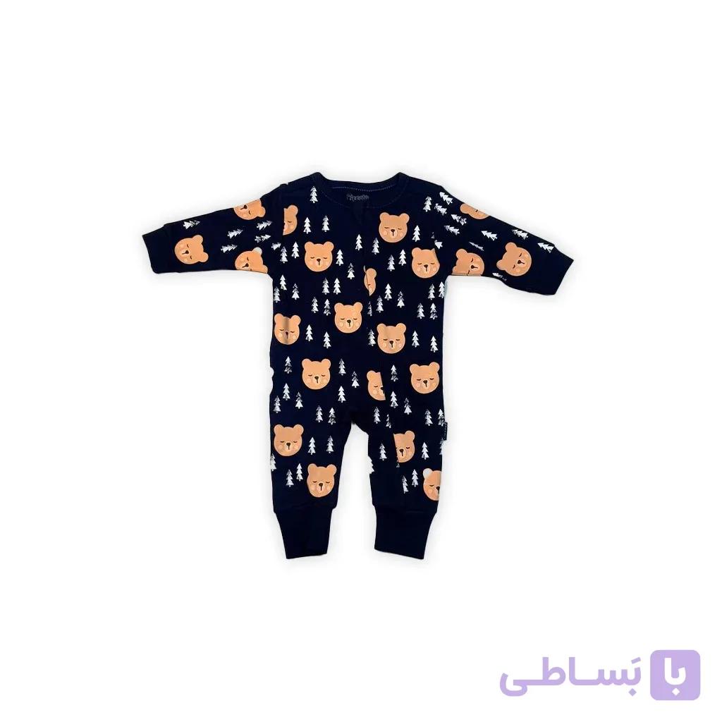 سرهمی نوزادی پیکولو طرح خرس مشکی