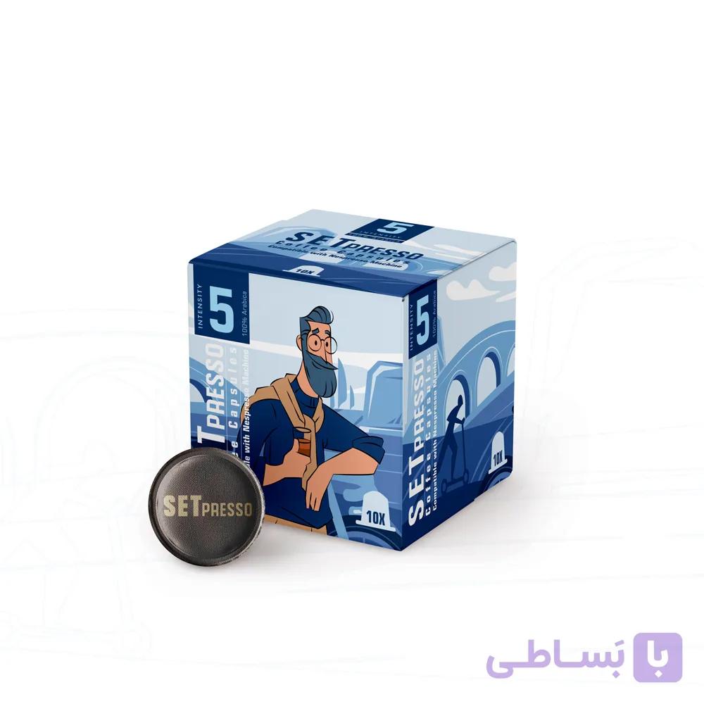 کپسول قهوه SETpresso سازگار با دستگاه نسپرسو (Blue) ۱۰ عددی