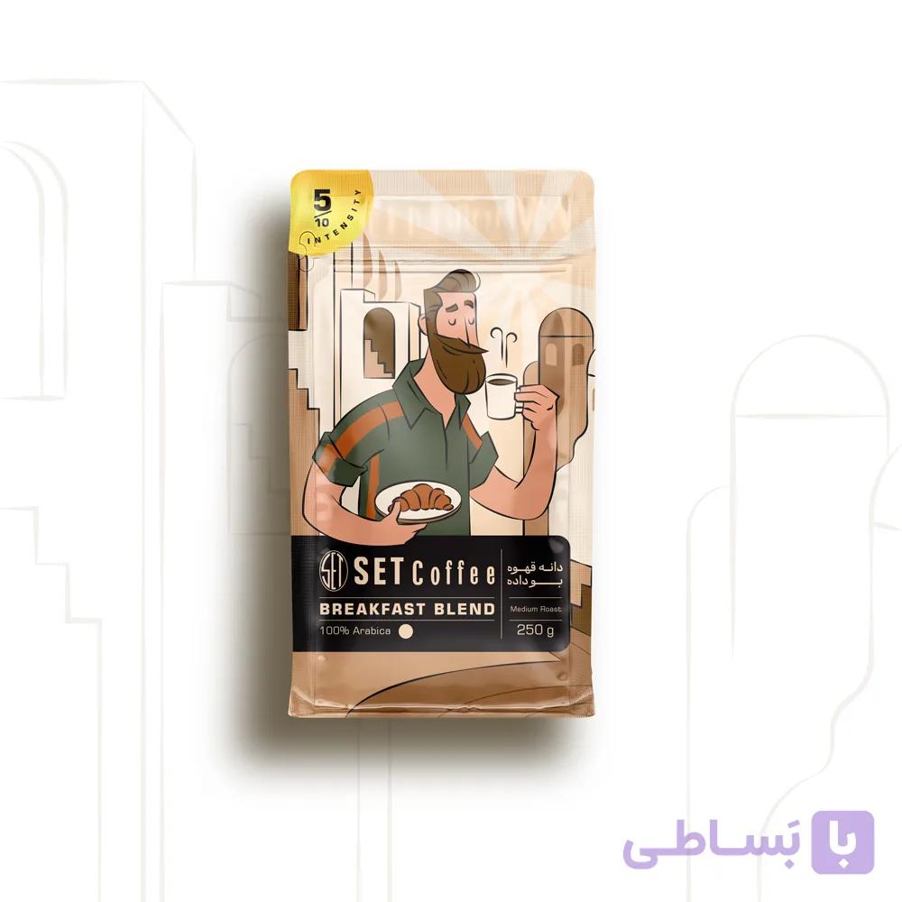 دانه قهوه ترکیبی Breakfast Blend مقدار 250 گرم