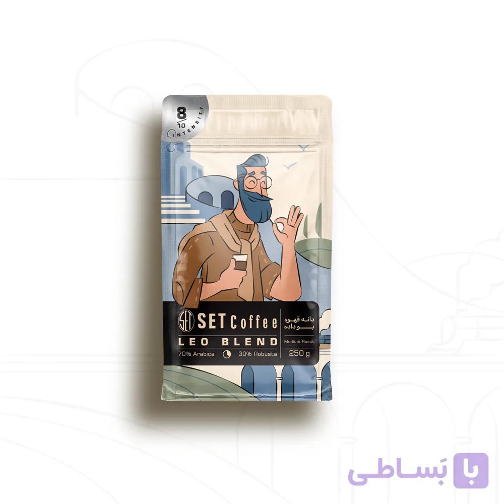 دانه قهوه ترکیبی (Leo Blend (70A/30R مقدار 250 گرم