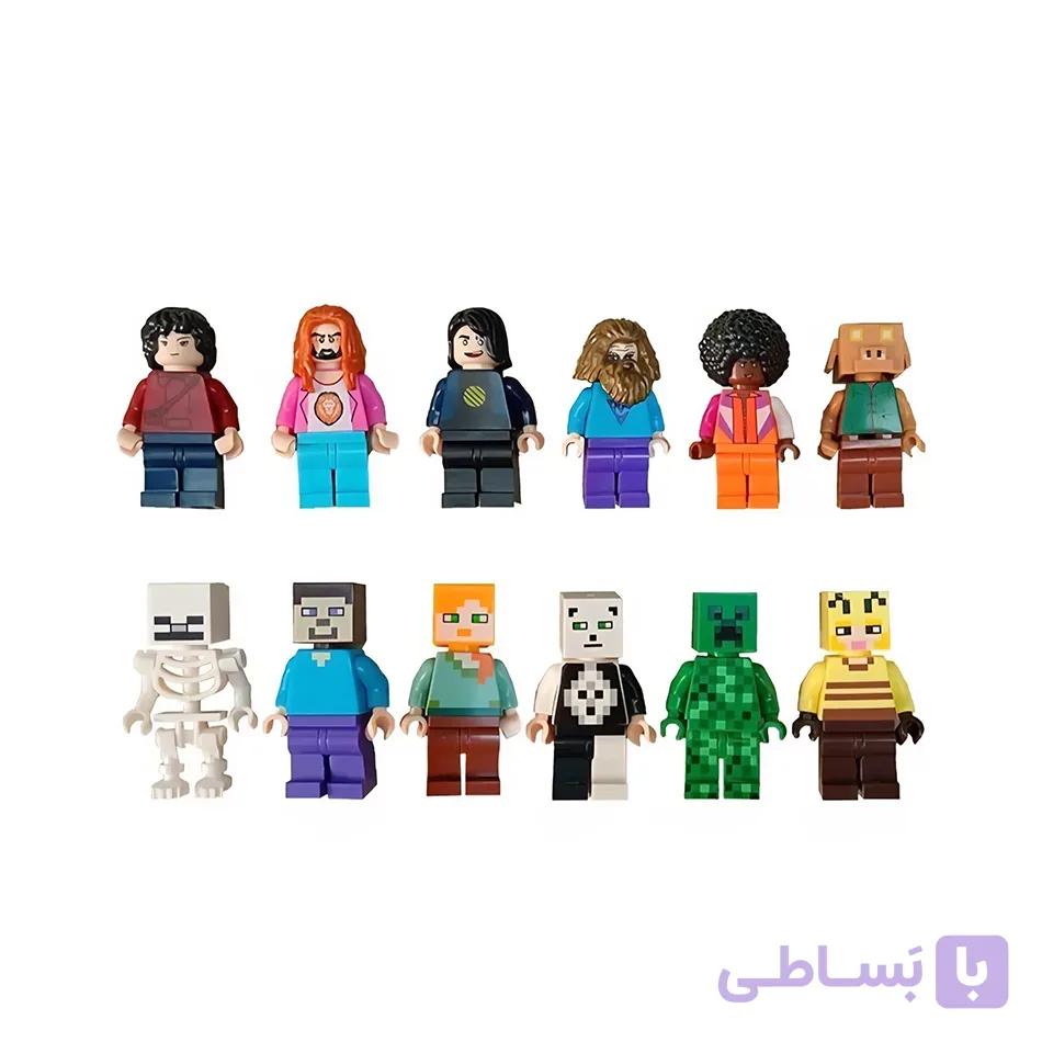 فیگور مینی طرح ماینکرفت مجموعه ۱۲ عددی — تصویر 1