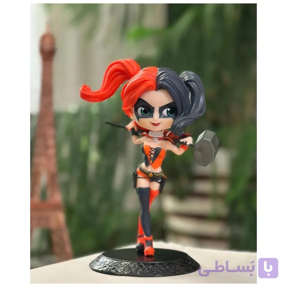 فیگور کیوپاسکت هارلی کویین موی قرمز و مشکی Harley Quinn — تصویر 1
