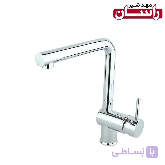 شیر ظرفشویی راسان مدل شبنم کروم — تصویر 1