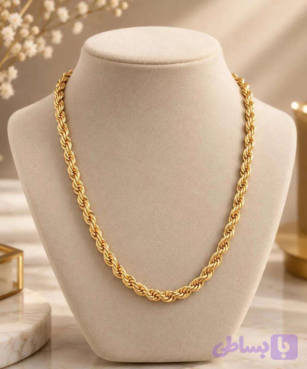 گردنبند طرح طناب