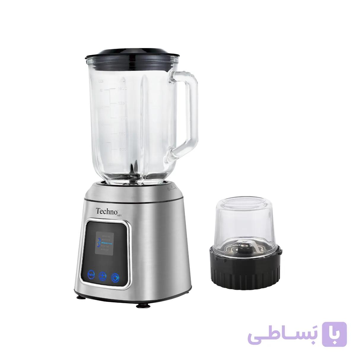 آسیاب مخلوط‌کن تکنو مدل Te-230 | ۶۰۰ وات، پارچ ۱.۵ لیتری، دیجیتال