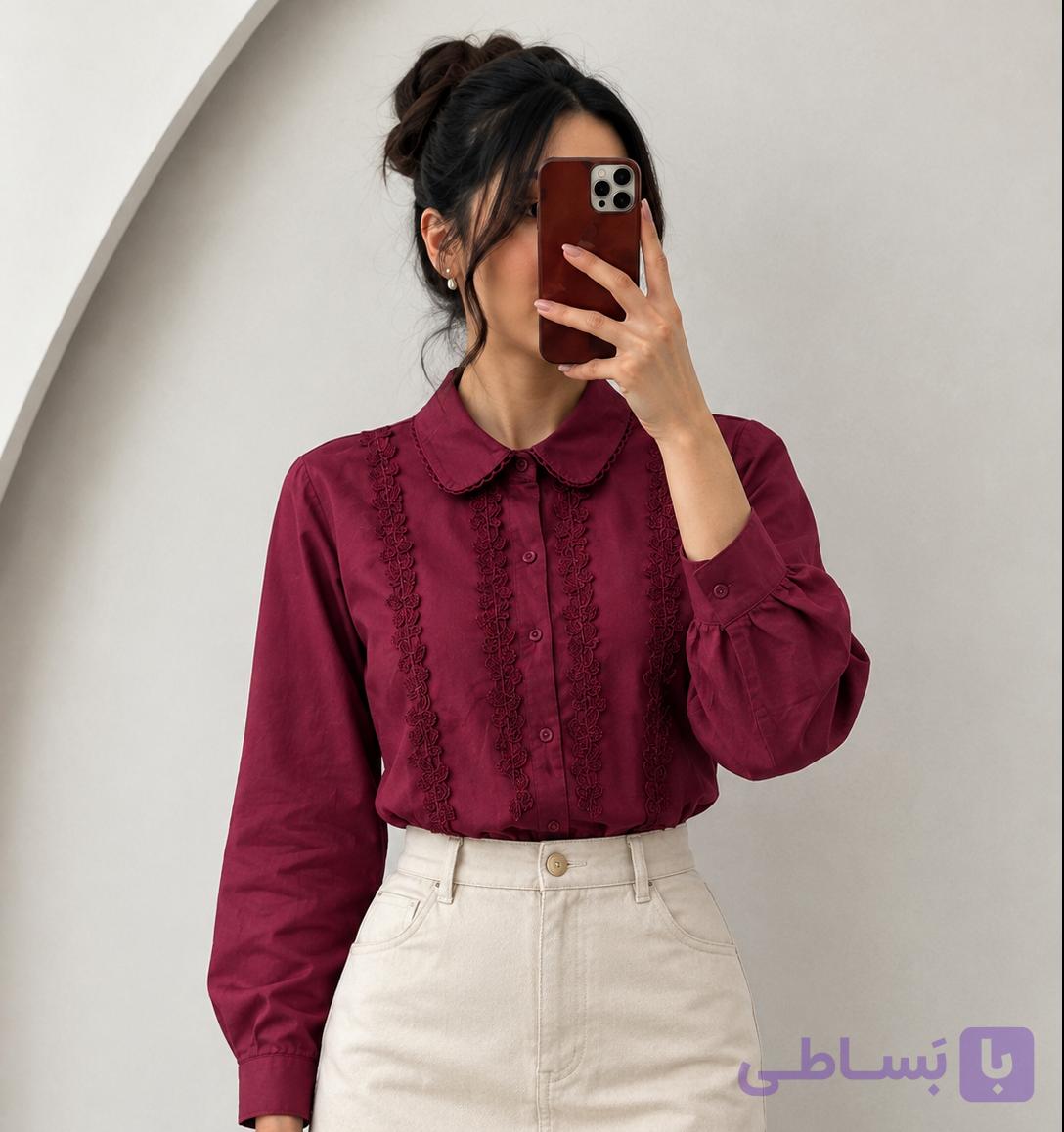 شومیز با خرجکار گیپور