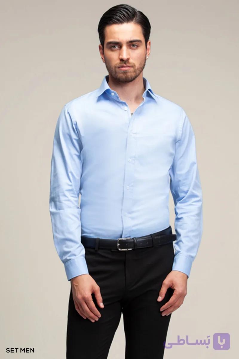 پیراهن مردانه آستین بلند ساده ست من