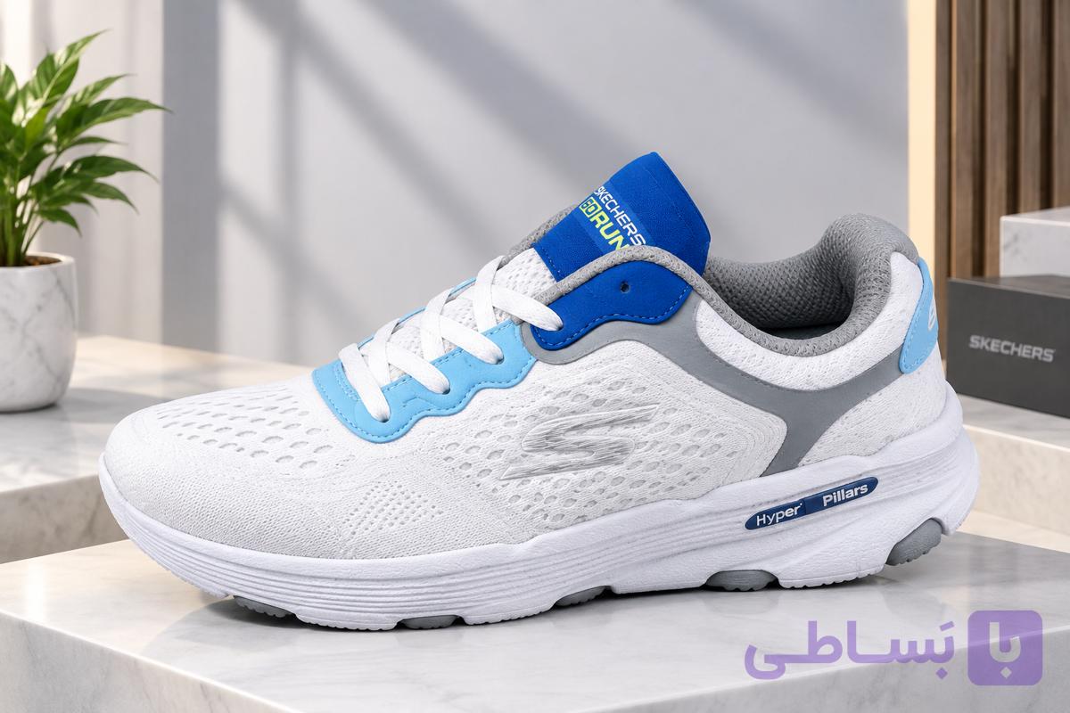 کتانی مردانه اسپرت مدل go run, اسکیچرز ،زیره پیو