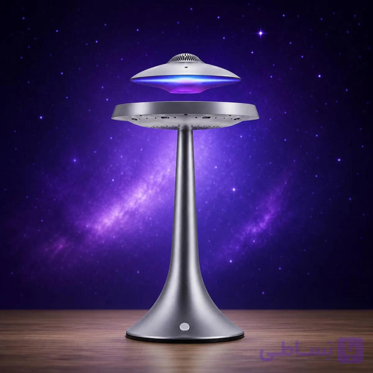 اسپیکر معلق سفینه فضایی بلوتوثی RGB | UFO Suspended Speaker با شناوری مغناطیسی — تصویر 1