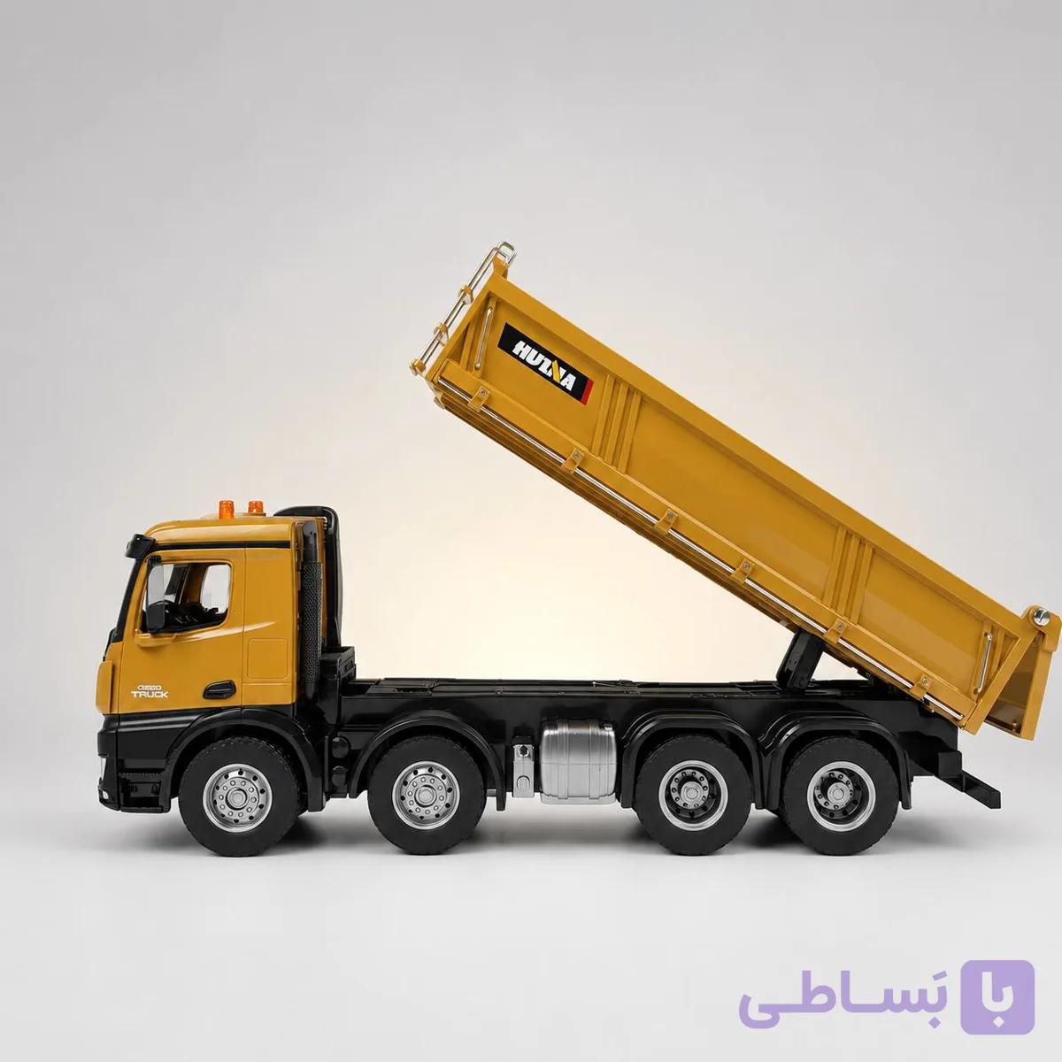 کامیون کمپرسی کنترلی HUINA مدل 1536 مقیاس 1:14 با بارگیر متحرک — تصویر 1
