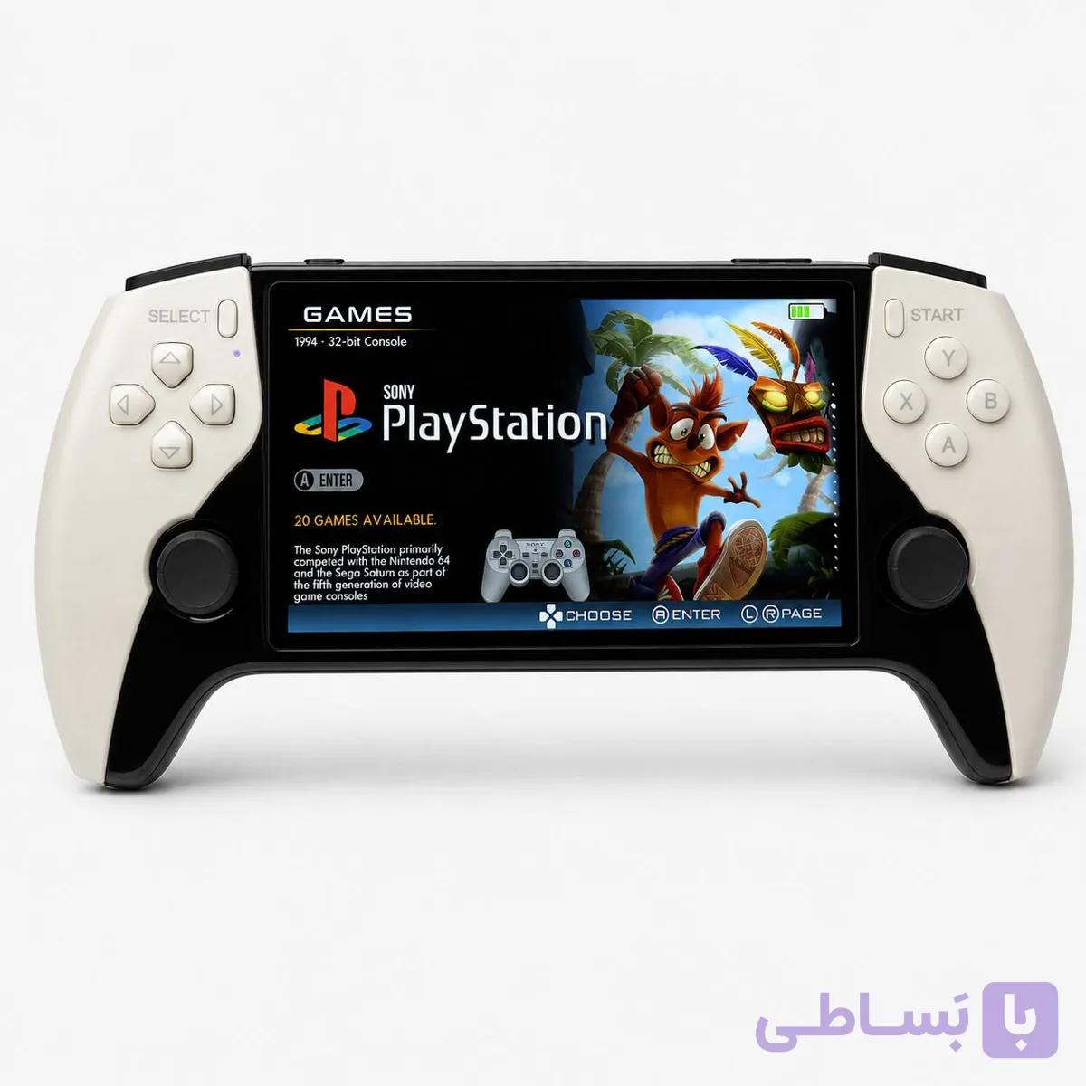 کنسول بازی دستی قابل حمل SF3500 Plus با دو دسته بی‌سیم و نمایشگر ۵ اینچی — تصویر 1