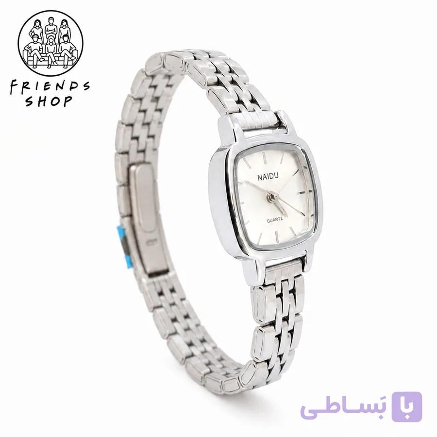 ساعت زنانه نایدو مدل بند استیل صفحه مستطیلی کد WFS-1001 — تصویر 1