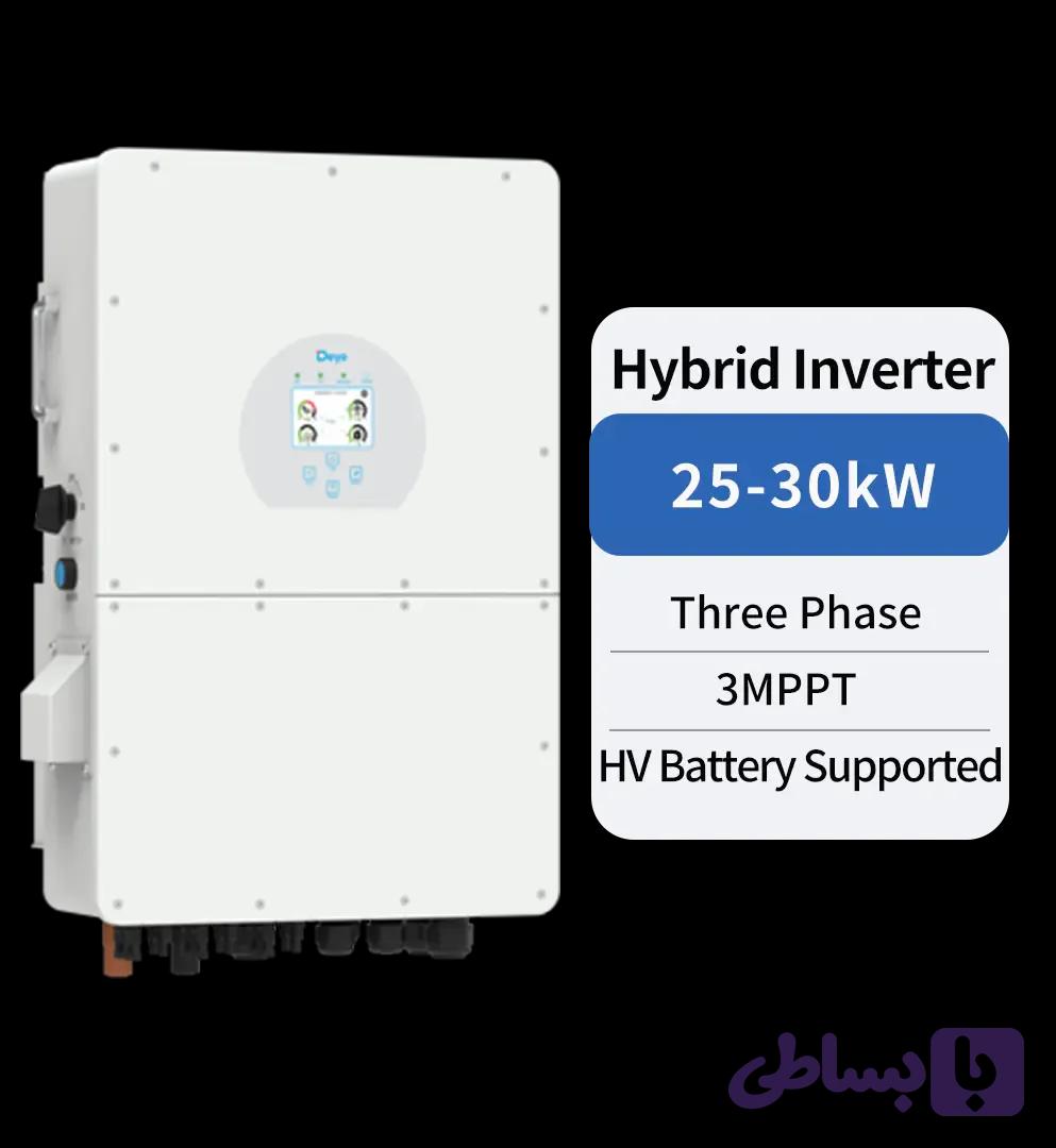 اینورتر خورشیدی Deye هیبرید 30 کیلو وات سه فاز مدل Deye SUN-30K-SG02HP3-EU-AM3