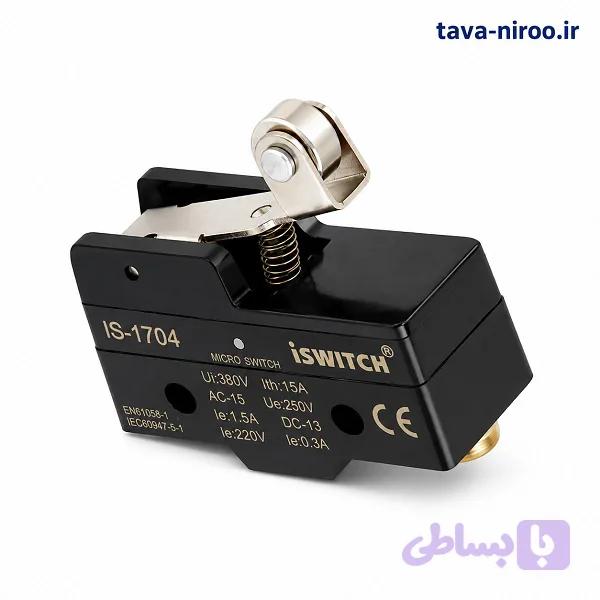 میکرو سوییچ غلطکی کوتاه 1704 آی‌سوییچ
