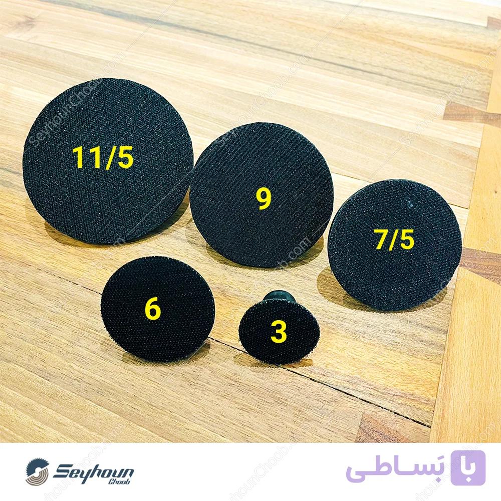 پد چسبی منعطف (ست ۲ عددی میکروپد)  ۲ و ۲/۵ سانت سنباده و پولیش و مینی فرز برقی WOODIPLUS