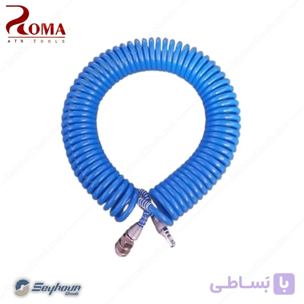 شیلنگ تلفنی PU اتومات پزشکی 10 متری 8*5 برند روما ROMA