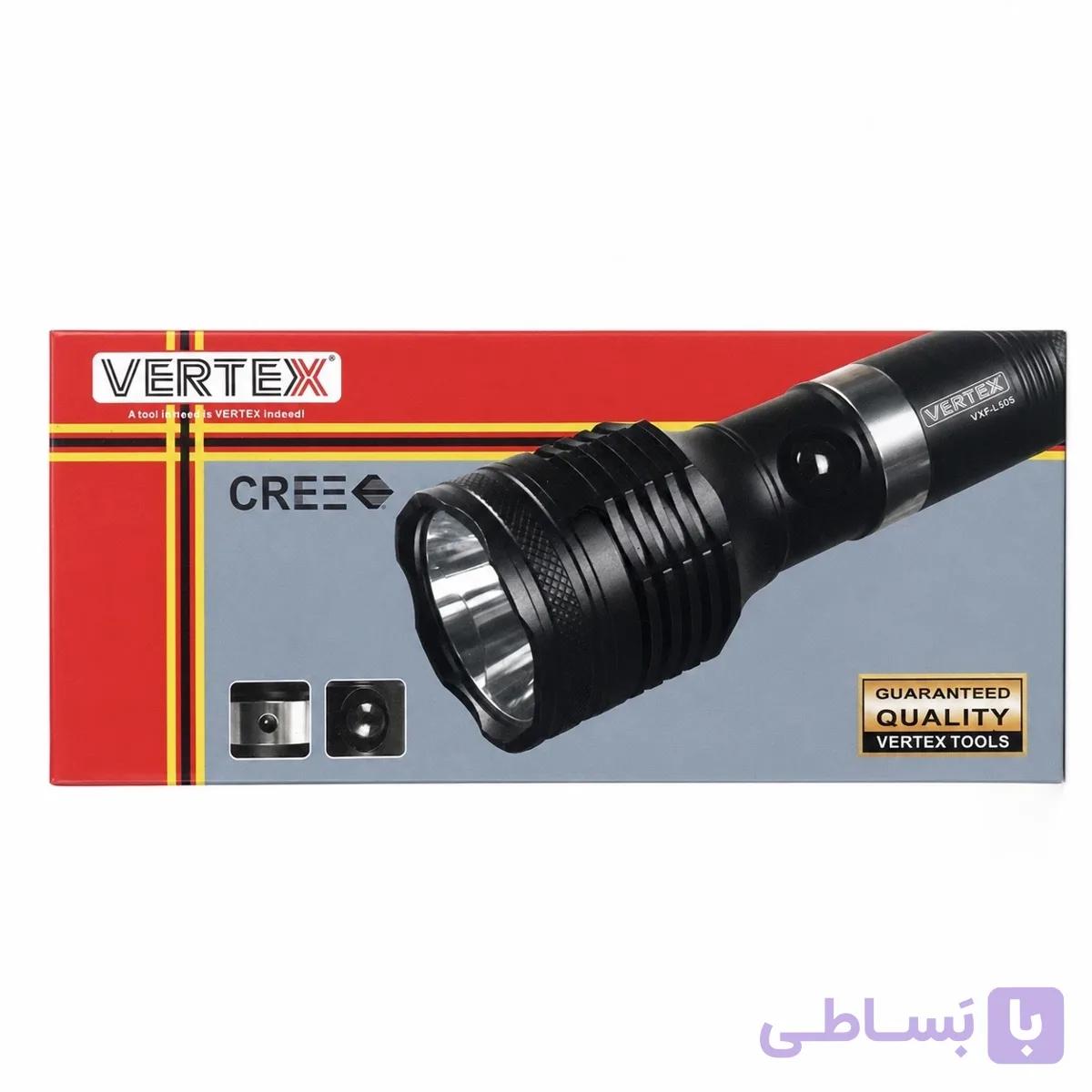 چراغ قوه شارژی پرقدرت VERTEX سری YXF با LED CREE و 3 باتری (450) — تصویر 1