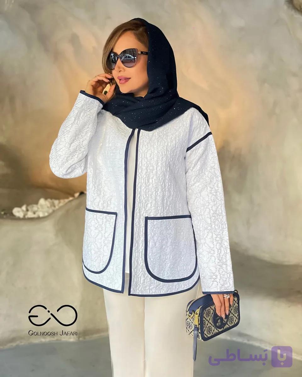 مانتو زنانه ژاکارد ترک مدل ماربل