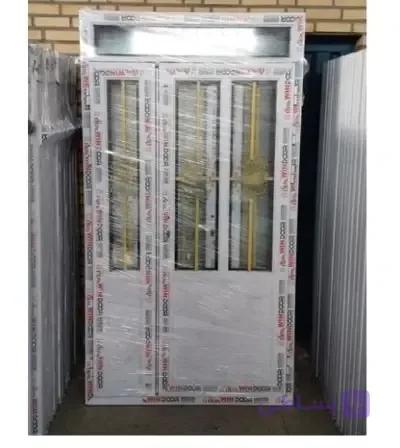 درب یو پی وی سی بالکنی عرض 120*220 UPVC