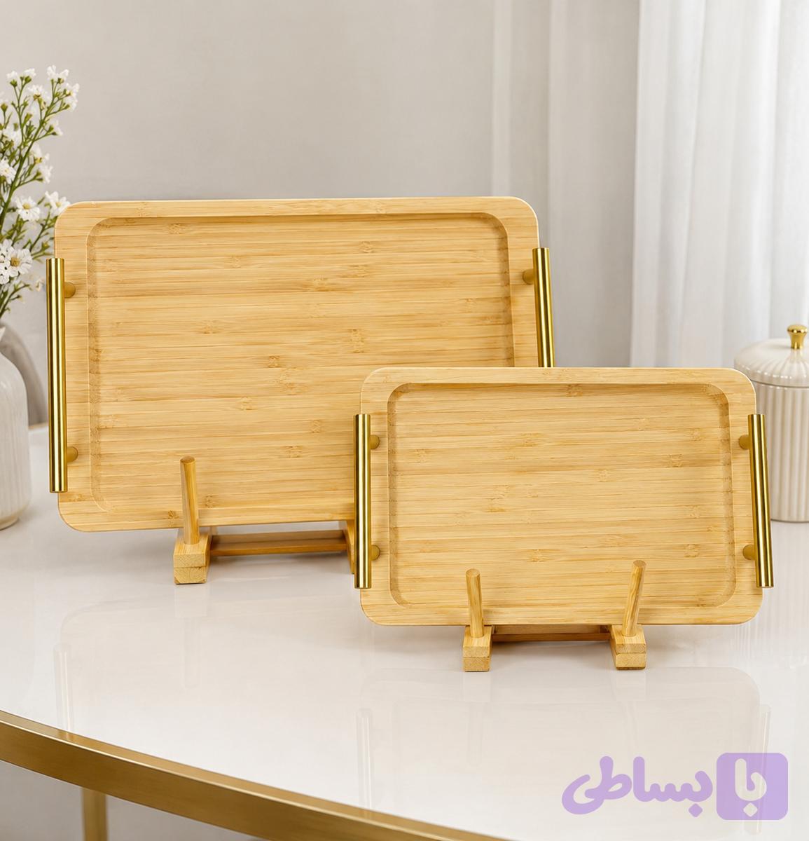 سینی چوبی بامبو