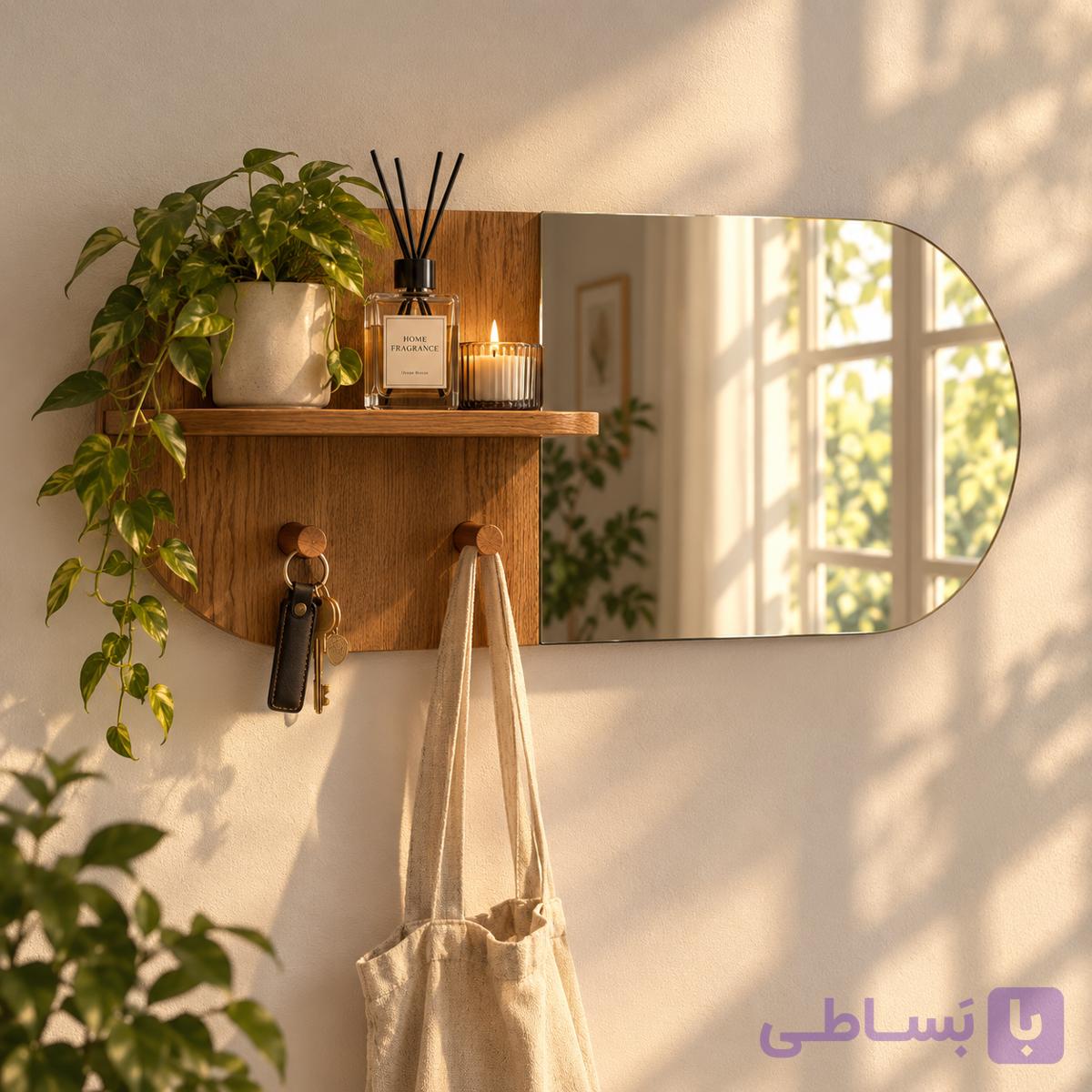 شلف دیواری آینه دار کد۲۲