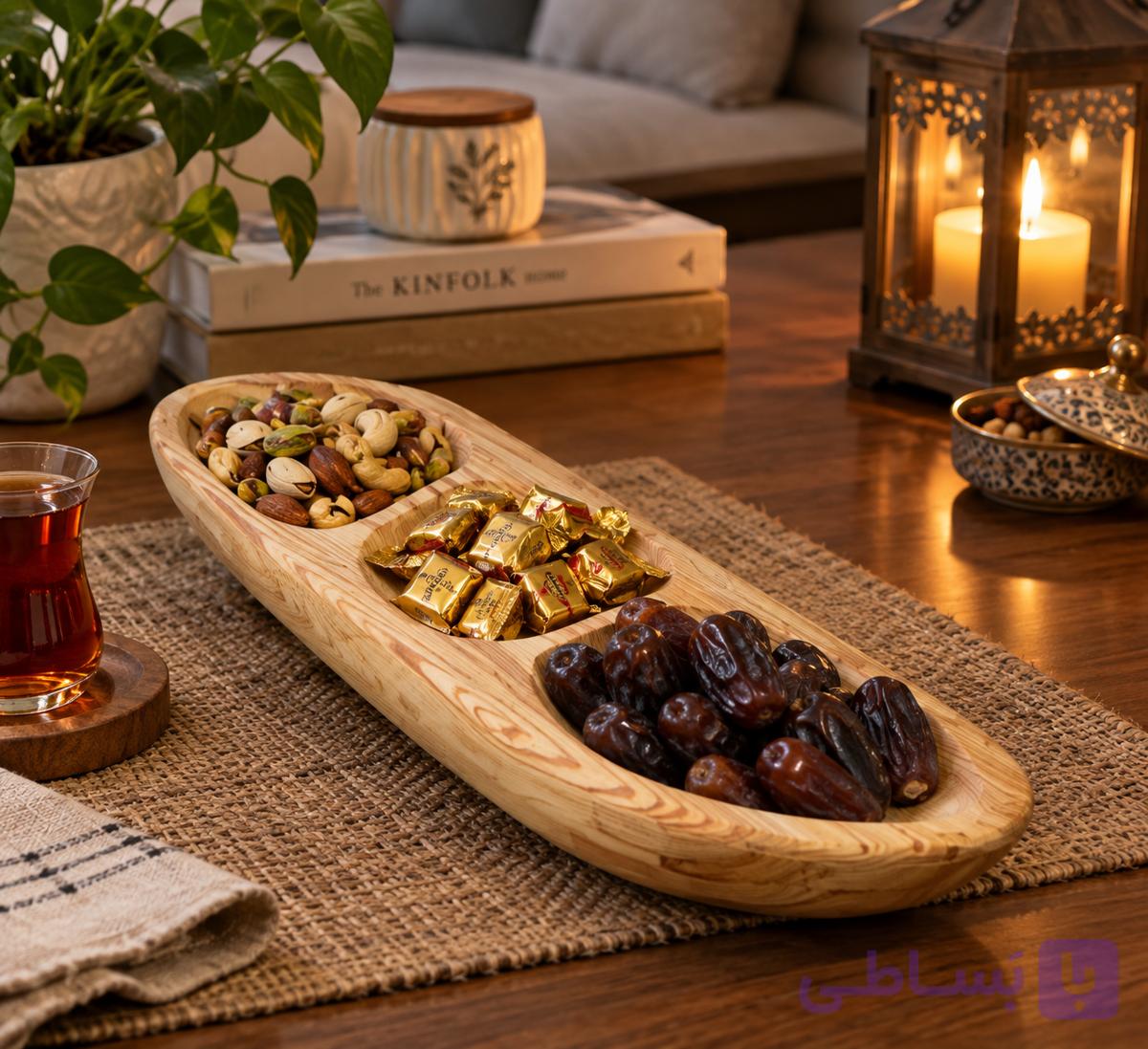 اردو خوری روستیک سه تکه چوبی کد۱۷