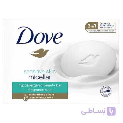 صابون کرمی داو Sensitive Skin Micellar مناسب پوست حساس | Dove Sensitive Skin Micellar Beauty Cream Bar — تصویر 1
