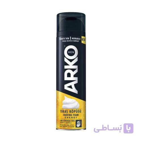 فوم اصلاح مردانه آرکو من انرژی 200 میلی‌لیتر | Arko Men Energy Tıraş Köpüğü