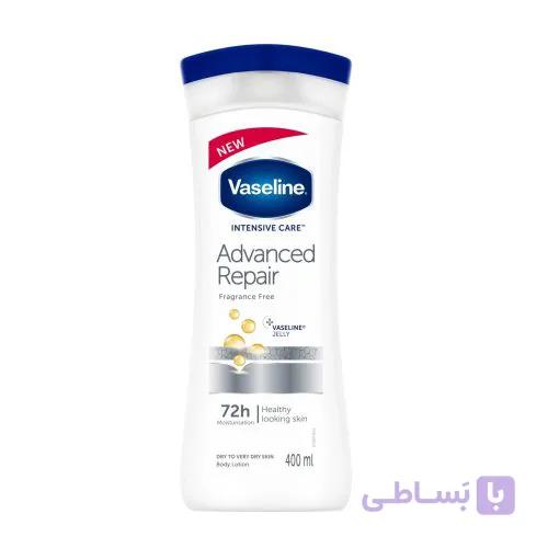 لوسیون بدن وازلین Advanced Repair مخصوص پوست خشک تا خیلی خشک 400 میلی‌لیتر | Vaseline Advanced Repair Body Lotion — تصویر 1