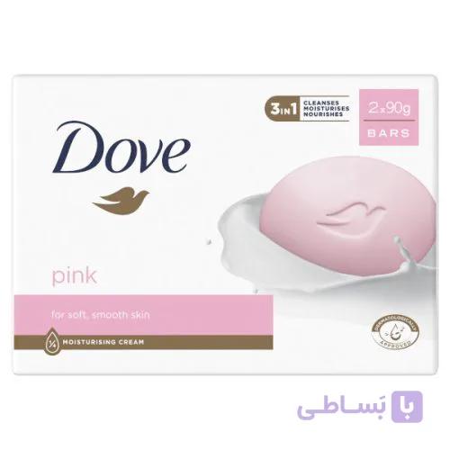 صابون کرمی داو Sensitive Pink مناسب پوست حساس | Dove Sensitive Pink Cream Bar — تصویر 1