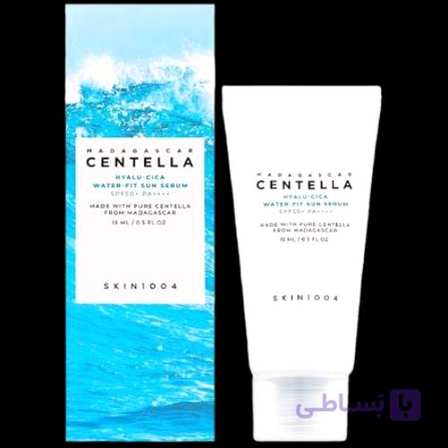 ضد آفتاب سرمی اسکین 1004 ماداگاسکار سنتلا Hyalu-Cica SPF50+ PA++++ حجم 50 میلی‌لیتر | SKIN1004 Madagascar Centella Hyalu-Cica Water-Fit Sun Serum — تصویر 1