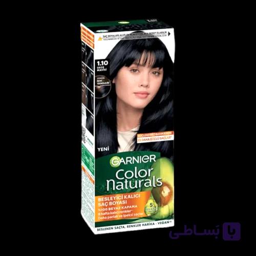 رنگ مو گارنیر Color Naturals 1.10 مشکی سرد | Garnier Color Naturals 1.10 Cold Black — تصویر 1